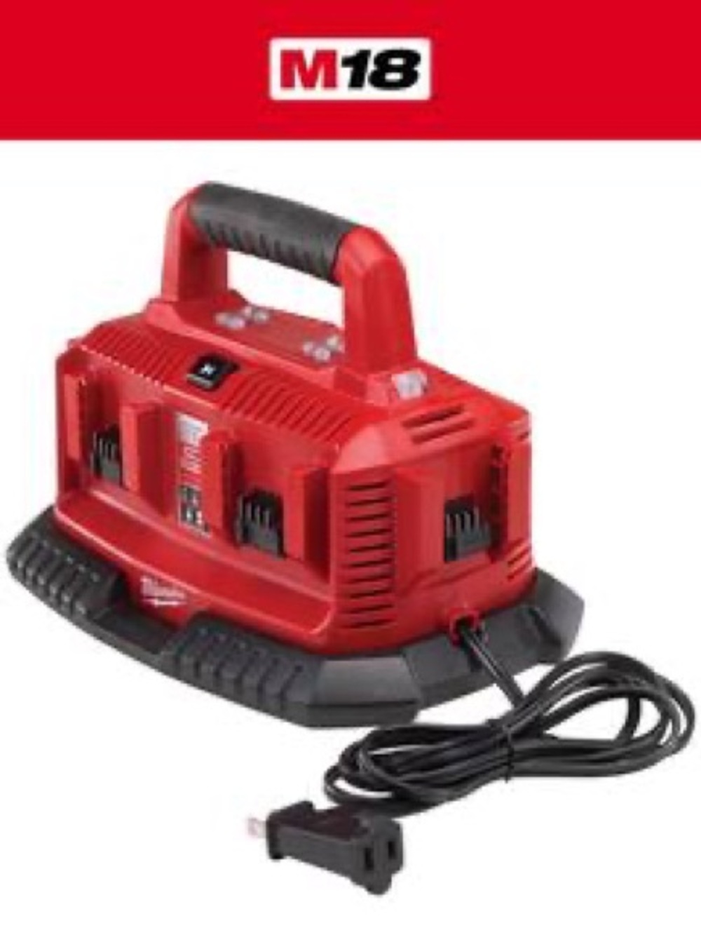 Milwaukee M18 Multi-Bay Red Battery Charger